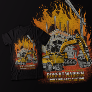 T-shirt Design by blackhorse for Robert Warren Trucking and Excavation | Design #16336507