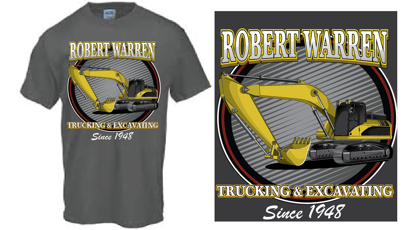 T-shirt Design by Ricek for Robert Warren Trucking and Excavation | Design #16323960