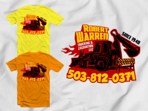 T-shirt Design by 2ndfloorharry for Robert Warren Trucking and Excavation | Design: #16403566