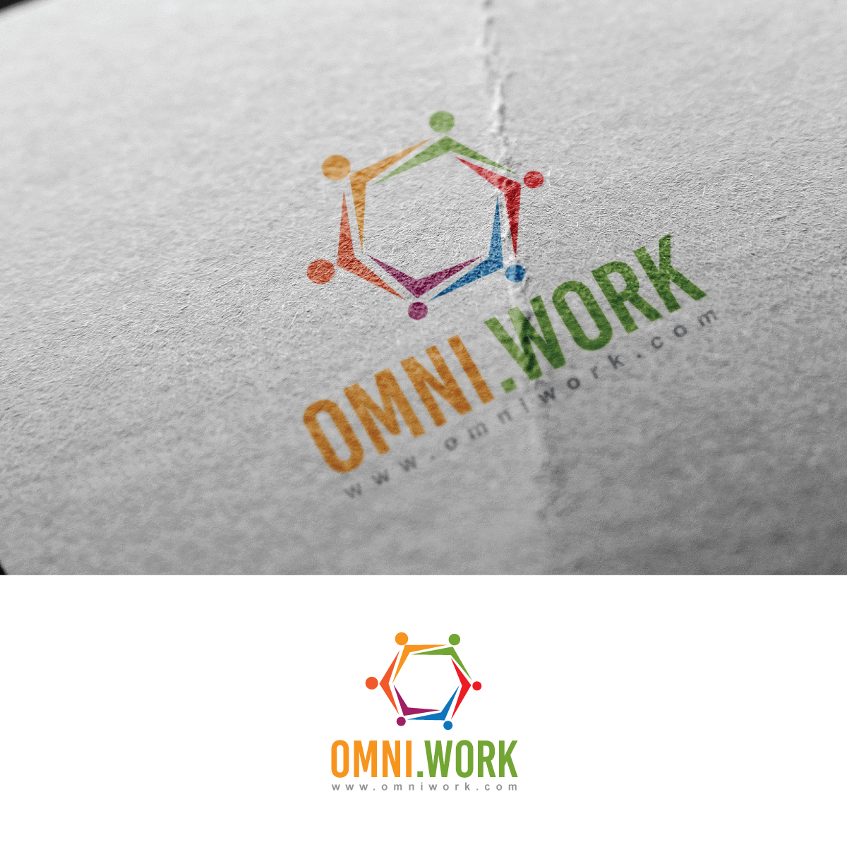 Logo Design by e-graphics for Omni.work | Design #16329088