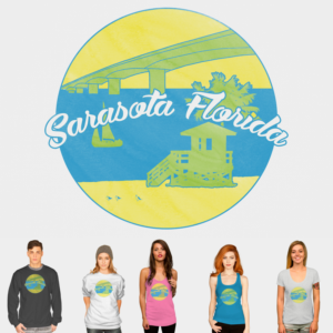 Sarasota (FL) Lifestyle T-Shirt Design | Design de T-shirt par eikwox