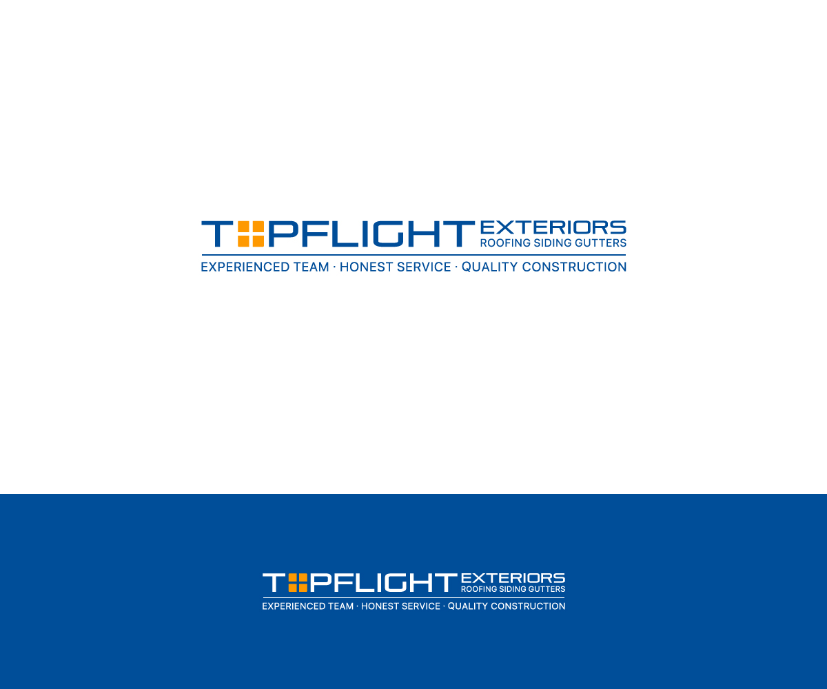 Logo-Design von aglaronde23 für TopFlight Exteriors  | Design #16479155