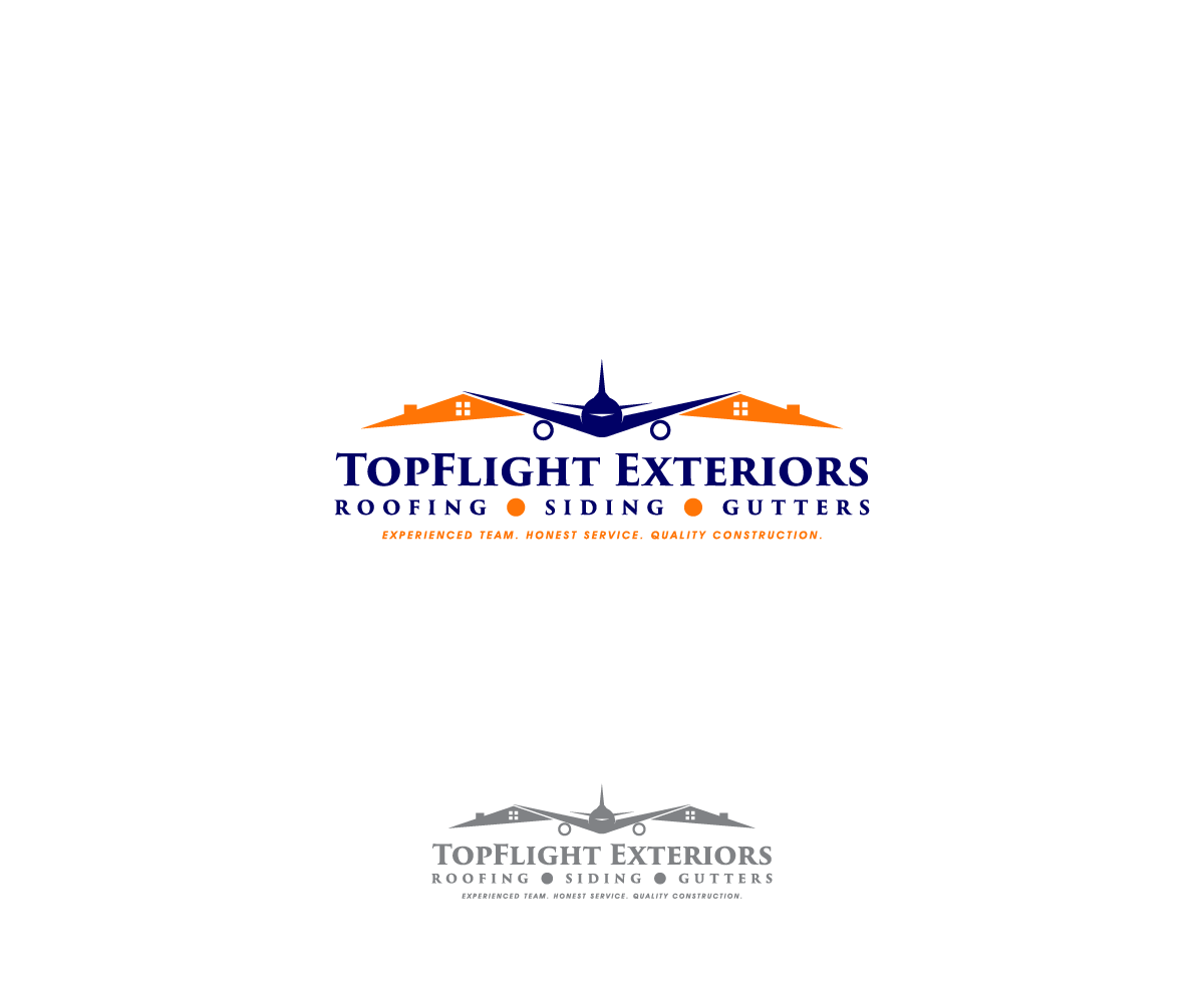 Logo-Design von kenjie0476 für TopFlight Exteriors  | Design #16456792