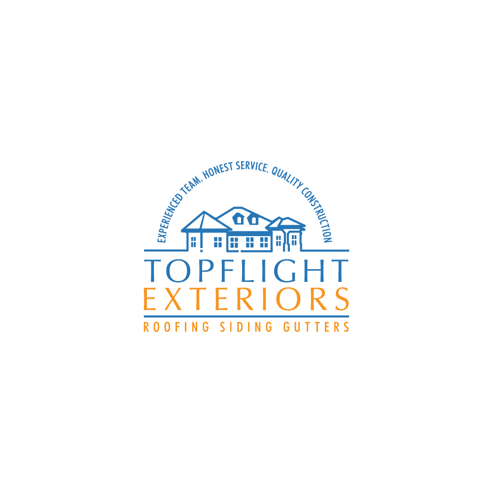 Logo Design by Sujit Banerjee for TopFlight Exteriors  | Design #16469373