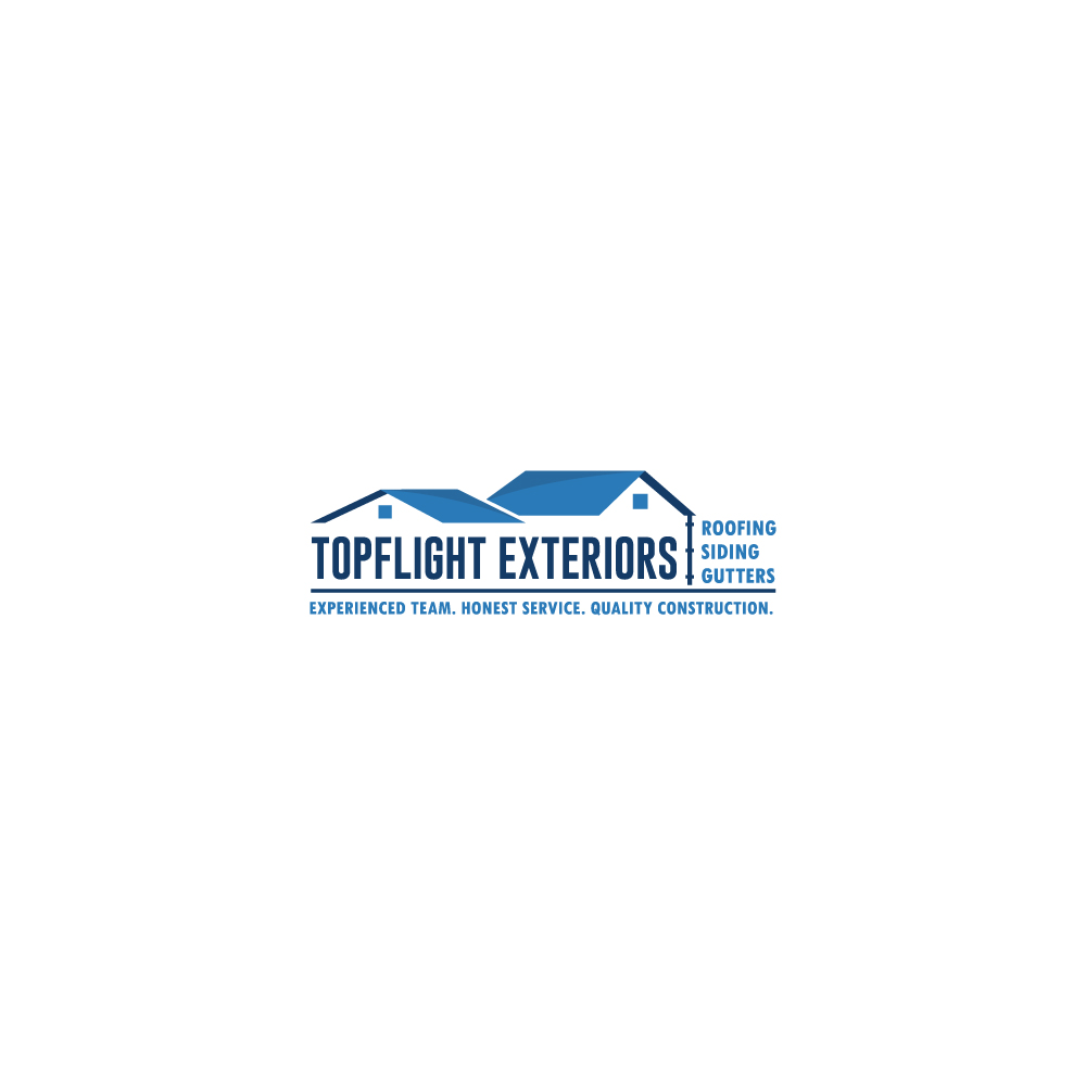 Logo Design by Sujit Banerjee for TopFlight Exteriors  | Design #16469393