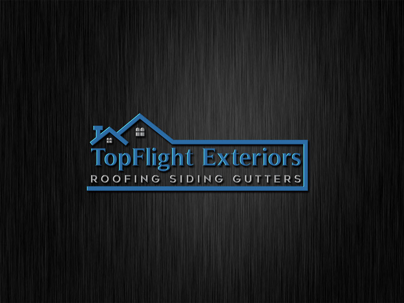 Logo Design by IconicEcho for TopFlight Exteriors  | Design #16467782