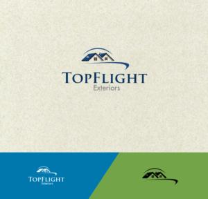 Logo-Design von Behave 2 für TopFlight Exteriors  | Design: #16474201