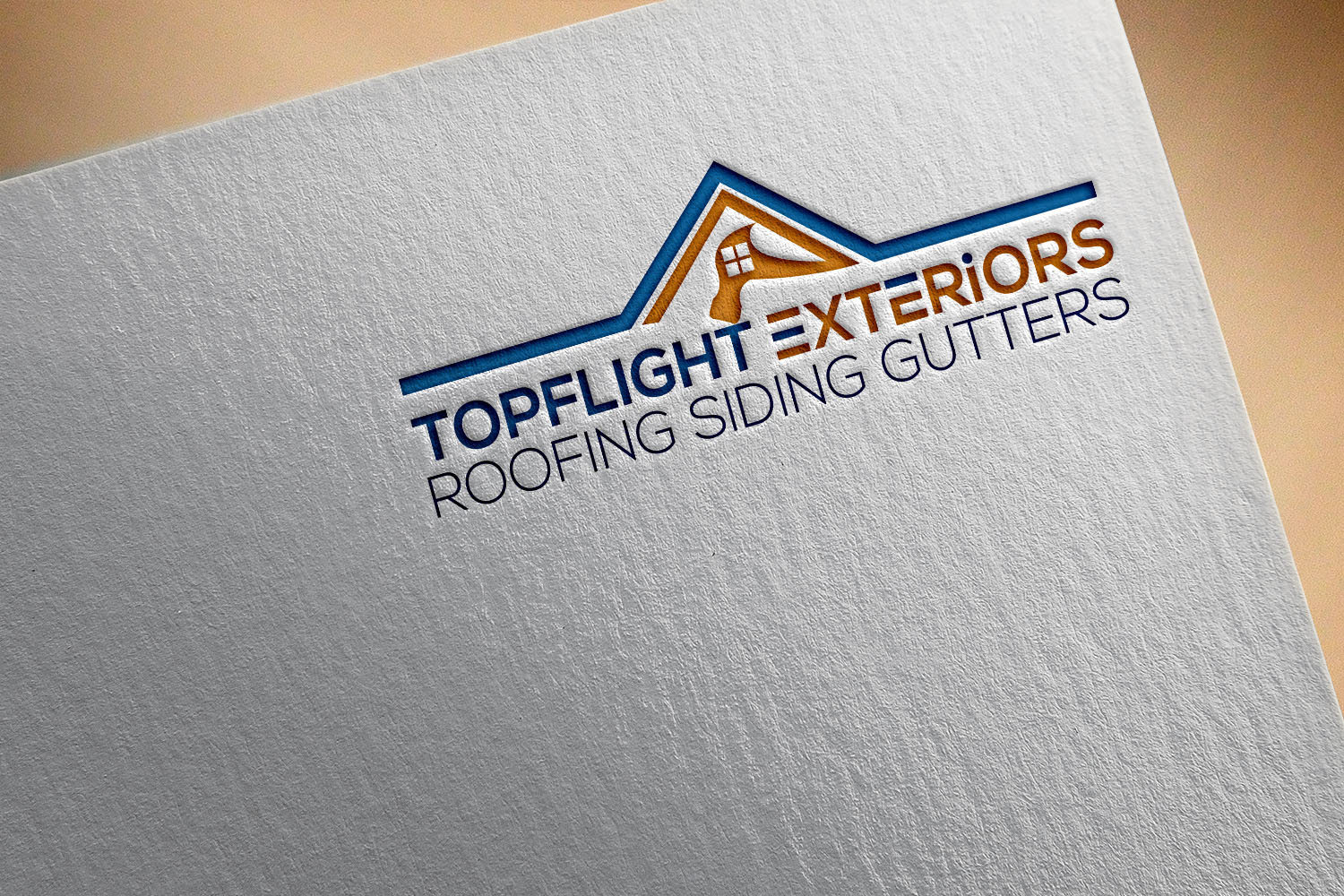 Logo Design by roman reings for TopFlight Exteriors  | Design #16465939