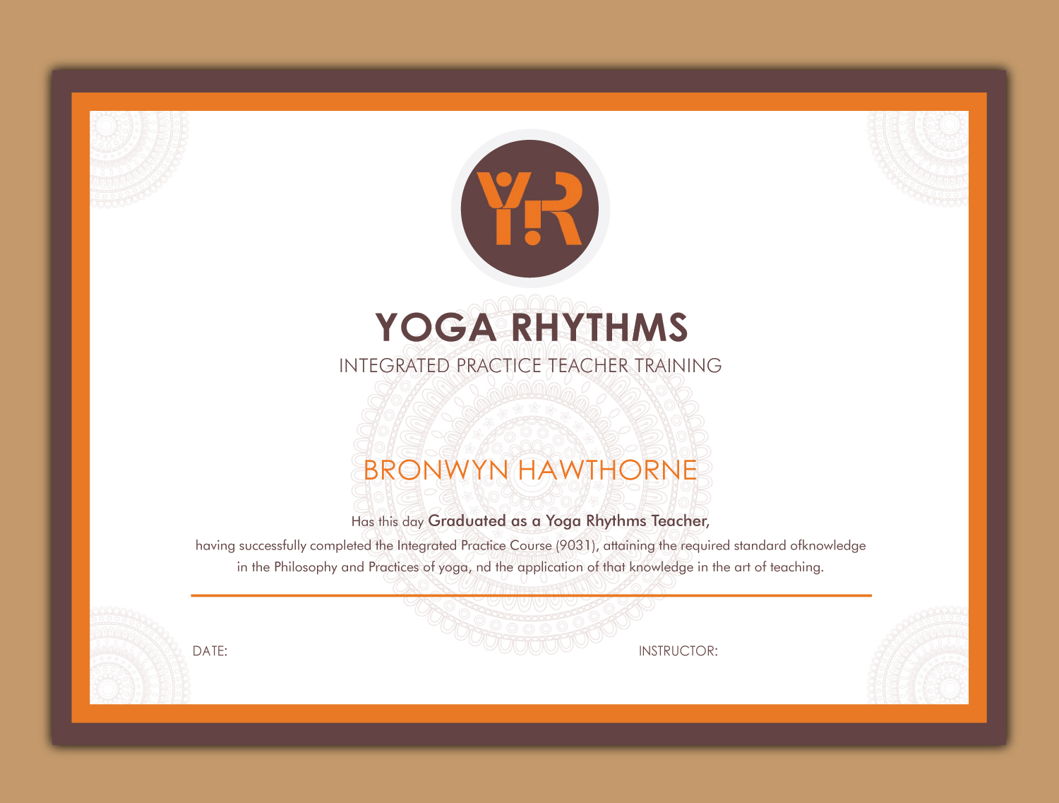 Print Design by meet007 for Yoga Rhythms | Design #16332773