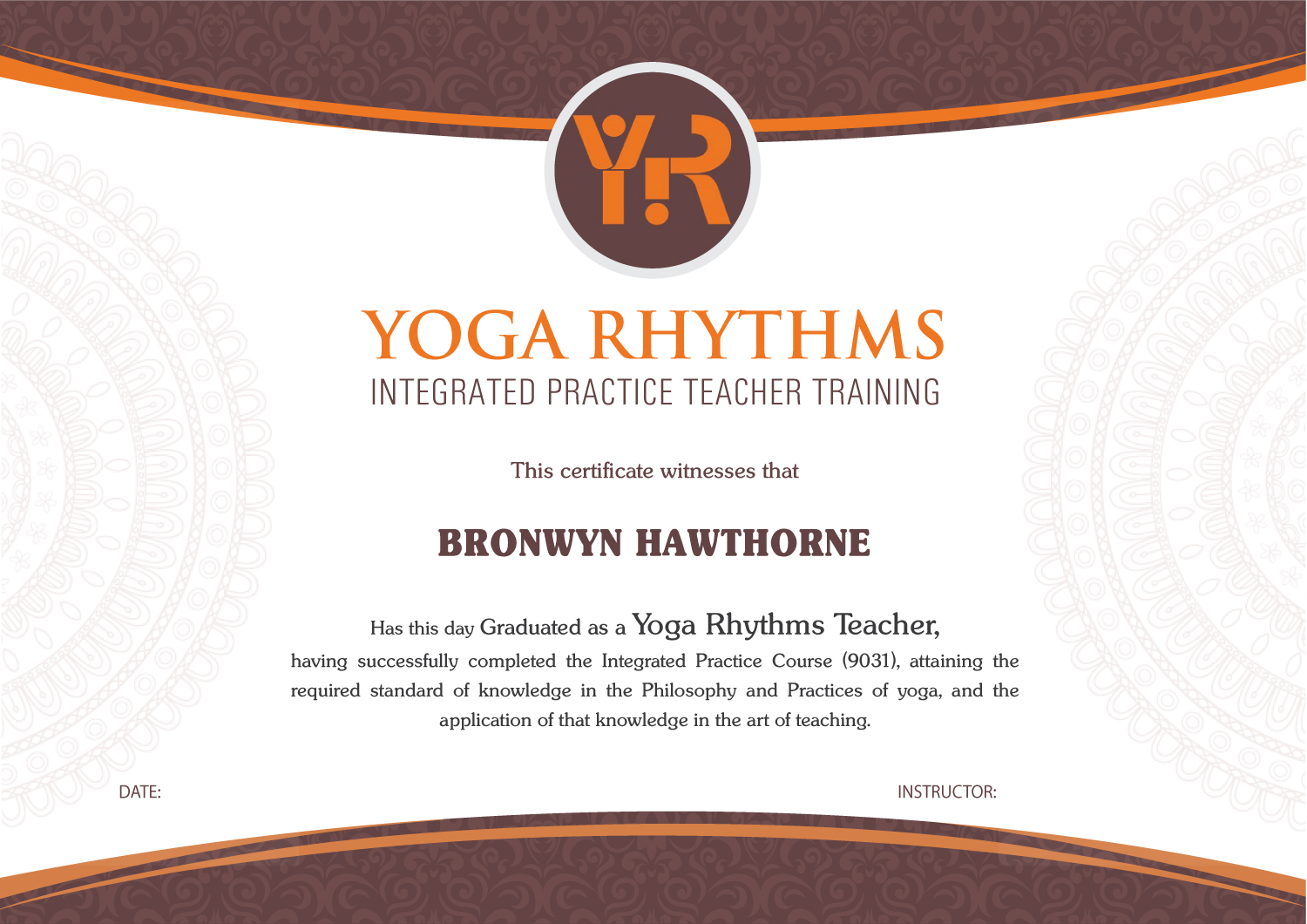 Print Design by meet007 for Yoga Rhythms | Design #16350075