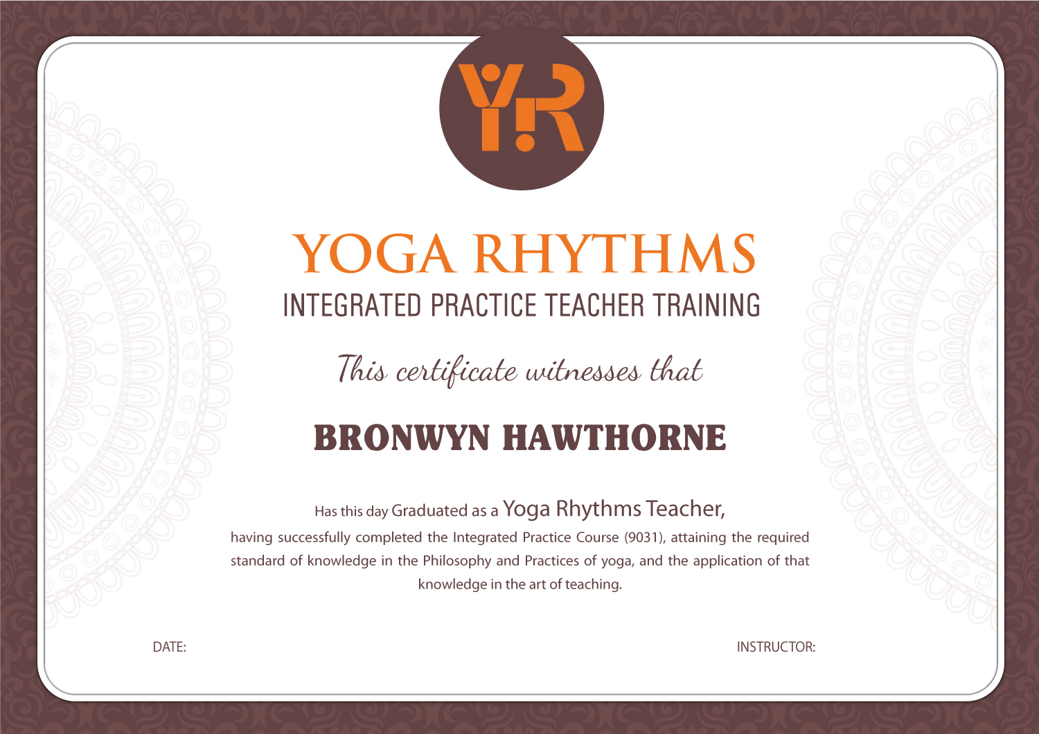 Print Design by meet007 for Yoga Rhythms | Design #16350107
