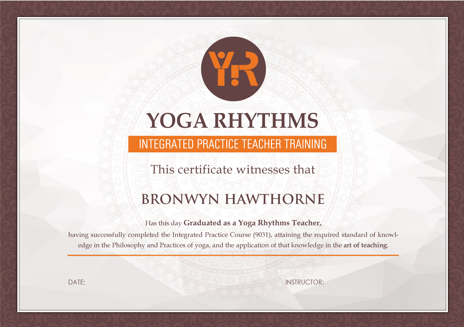 Diseño de Impresos por meet007 para Yoga Rhythms | Diseño #16350323