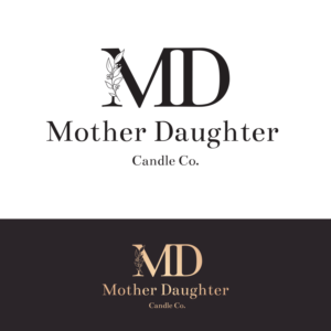 Mother Daughter Candle Company OR Mother Daughter Candle & Co OR MD Candle & Co | Logo Design by Claire.W