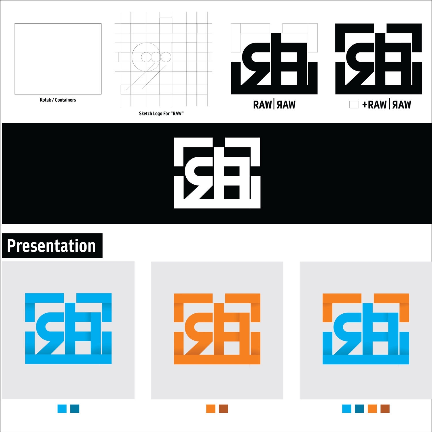 Logo Design by Rismadianto 2 for R A W | Design #16341800
