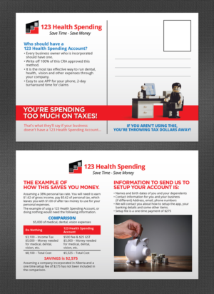Save Time, Save Money | Postcard Design by designgreen