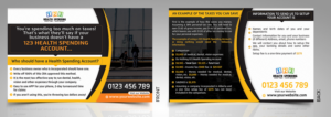 Save Time, Save Money | Postcard Design by SAI DESIGNS