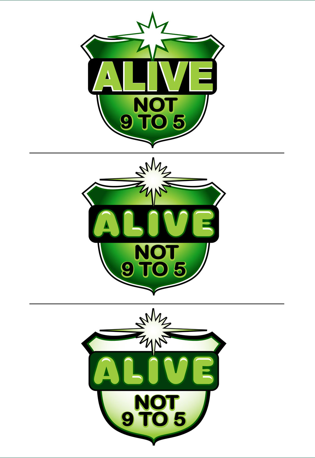 Logo Design by JoseMari for Alive Not 9 to 5 | Design #16402890