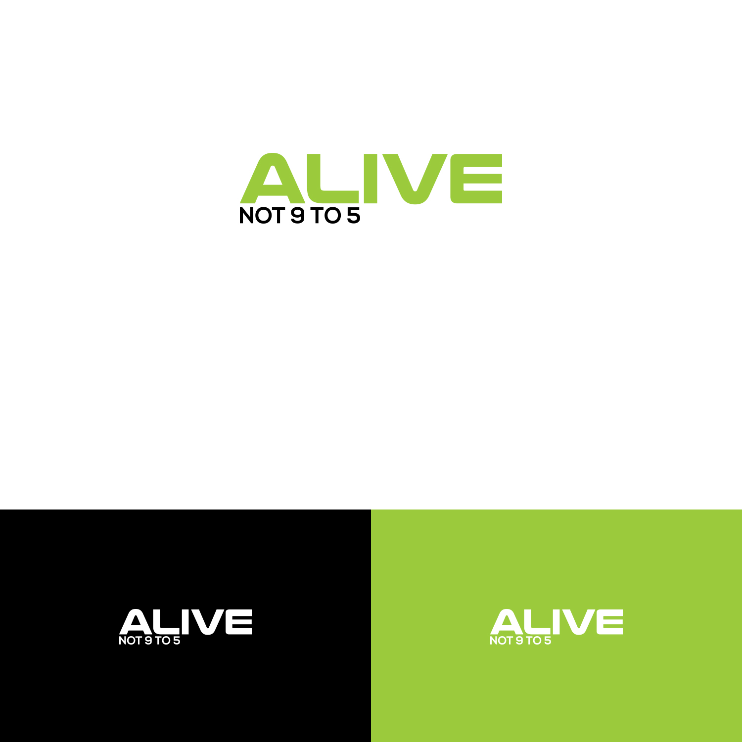 Logo Design by DesignDUO for Alive Not 9 to 5 | Design #16400663