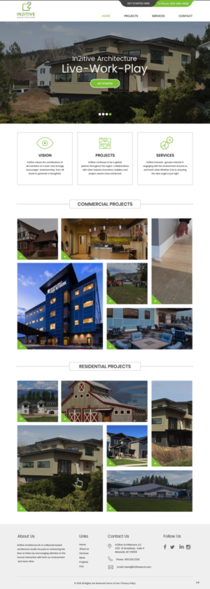 Web Design by pb for In2itive Architecture | Design: #19182182