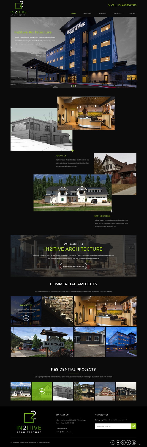 Web Design by pb for In2itive Architecture | Design #19182183