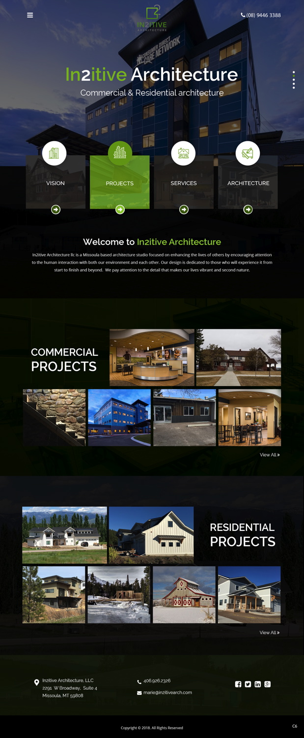 Diseño Web por pb para In2itive Architecture | Diseño #19182184