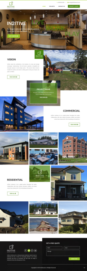 Web Design by pb for In2itive Architecture | Design: #19182193