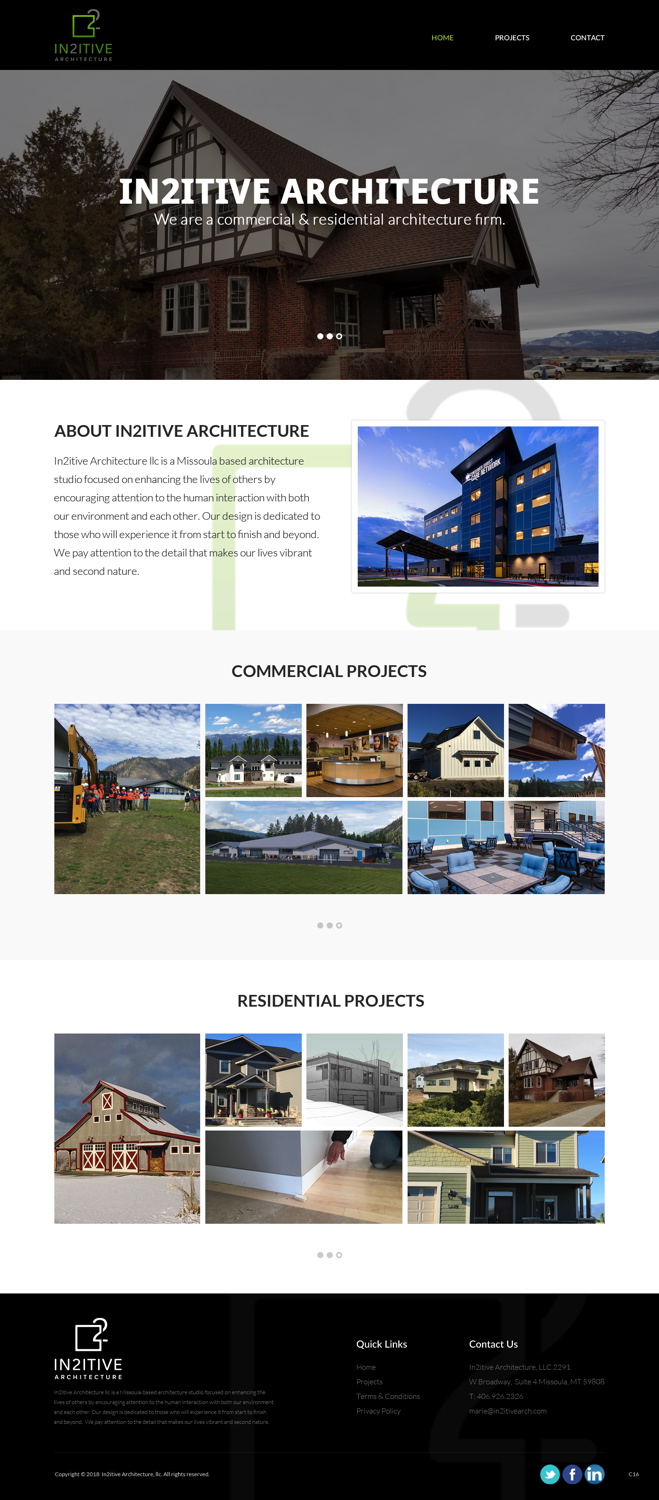 Web Design by pb for In2itive Architecture | Design #19182194