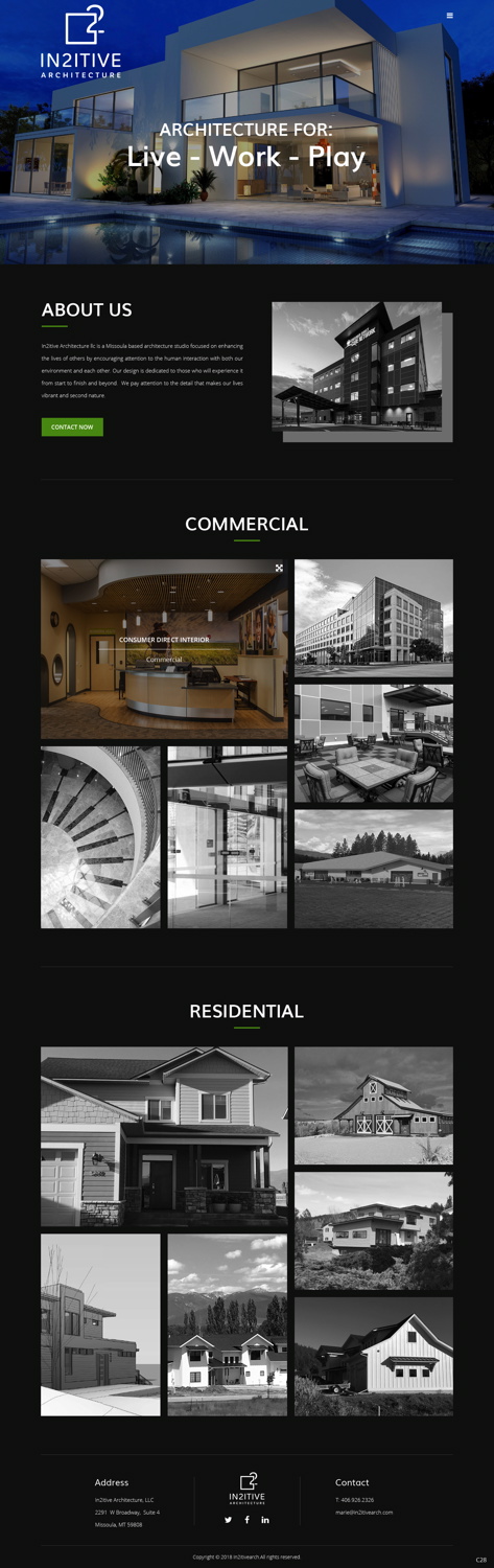 Web Design by pb for In2itive Architecture | Design #19182198