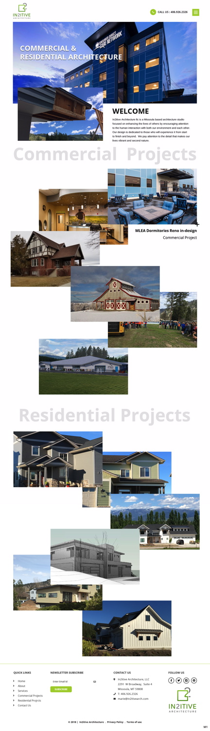 Web Design by pb for In2itive Architecture | Design #19182205