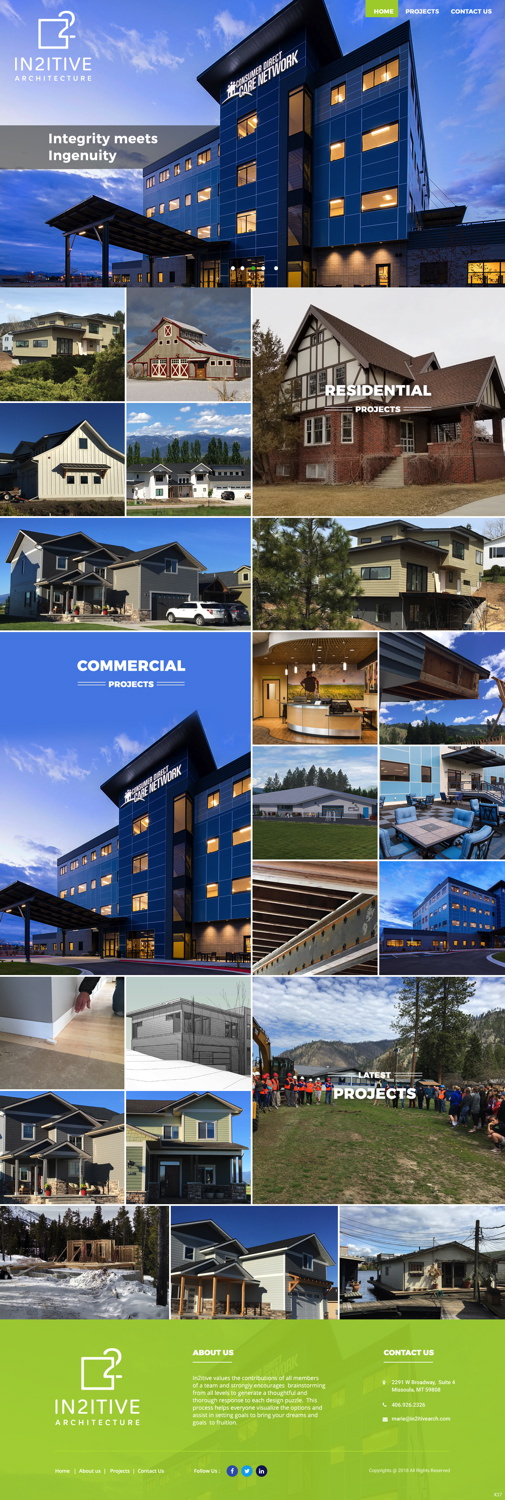 Web Design by pb for In2itive Architecture | Design #19182220