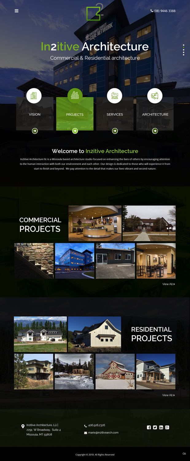 Web Design by pb for In2itive Architecture | Design #19192087