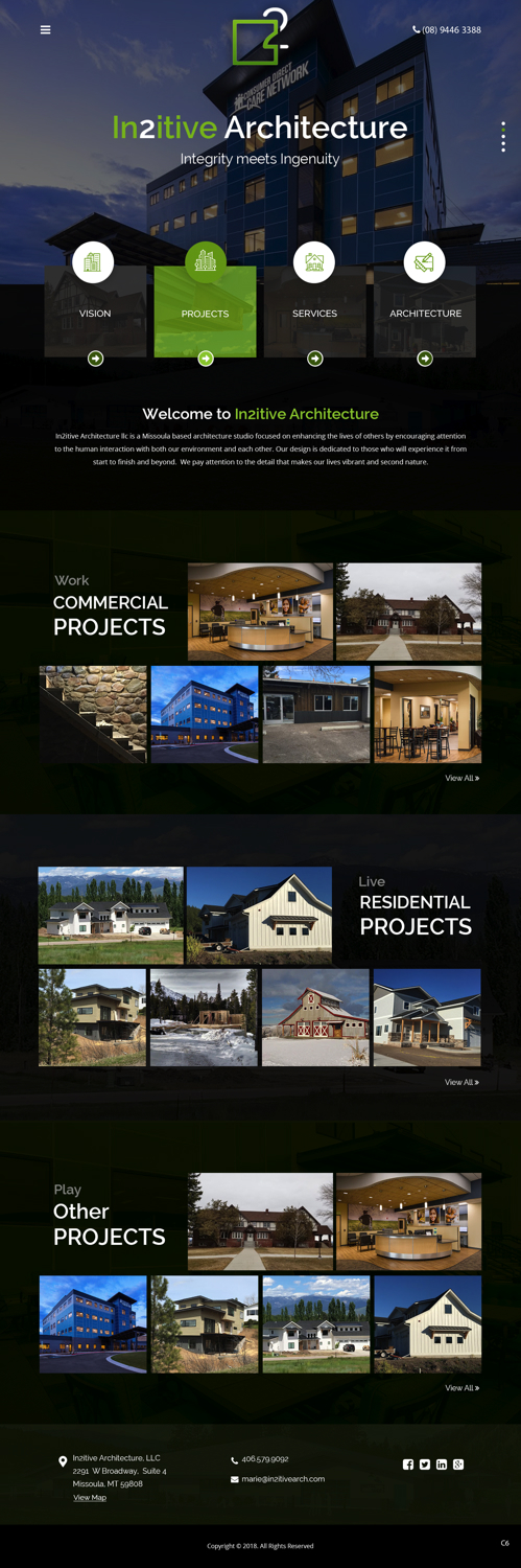 Diseño Web por pb para In2itive Architecture | Diseño #19228686