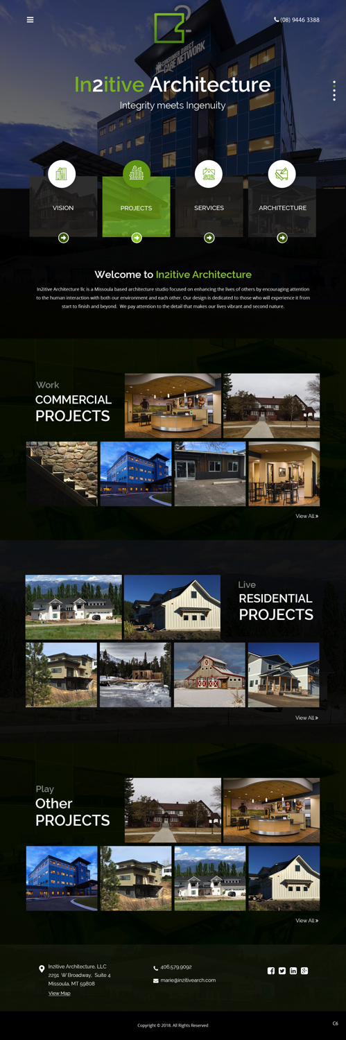 Diseño Web por pb para In2itive Architecture | Diseño #19228687