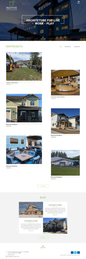 Web Design by Sujit Banerjee for In2itive Architecture | Design: #19186707