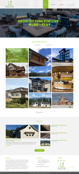 Web Design by Sujit Banerjee for In2itive Architecture | Design: #19186709