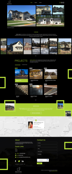 Web Design by Black Stallions Impressive Solutions for In2itive Architecture | Design #19178370