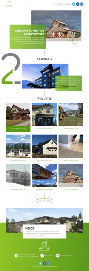 Web Design by rightway for In2itive Architecture | Design: #19167018