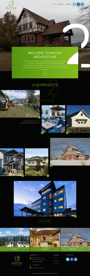Web Design by rightway for In2itive Architecture | Design: #19167019
