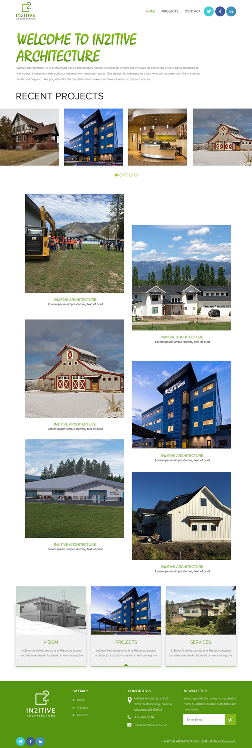 Web Design by rightway for In2itive Architecture | Design #19167021