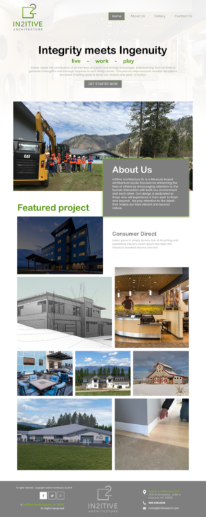 Web Design by rightway for In2itive Architecture | Design: #19167022