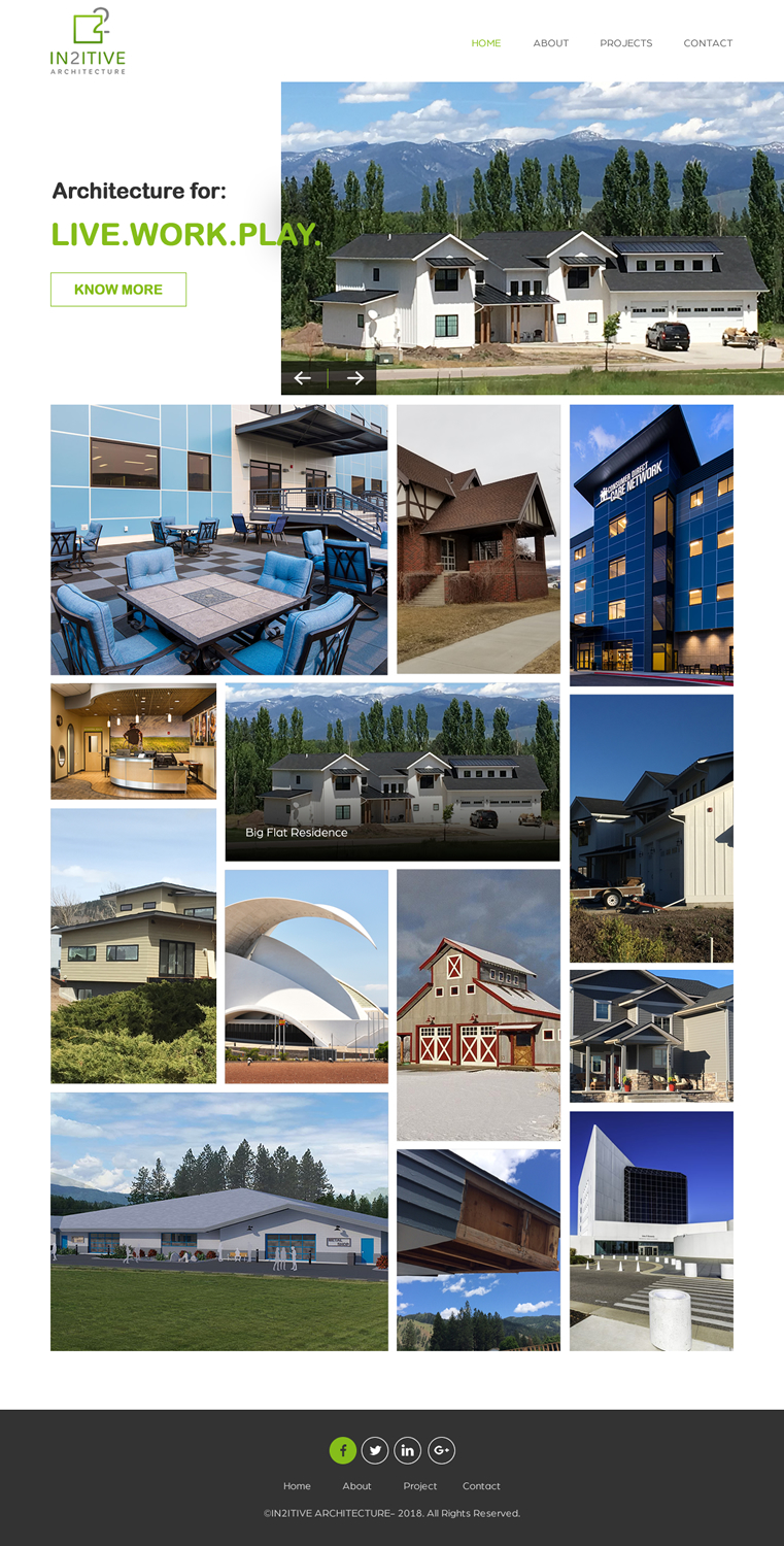 Web Design by rightway for In2itive Architecture | Design #19167048