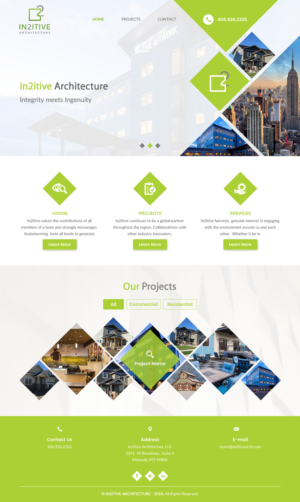 Web Design by rightway for In2itive Architecture | Design: #19167055