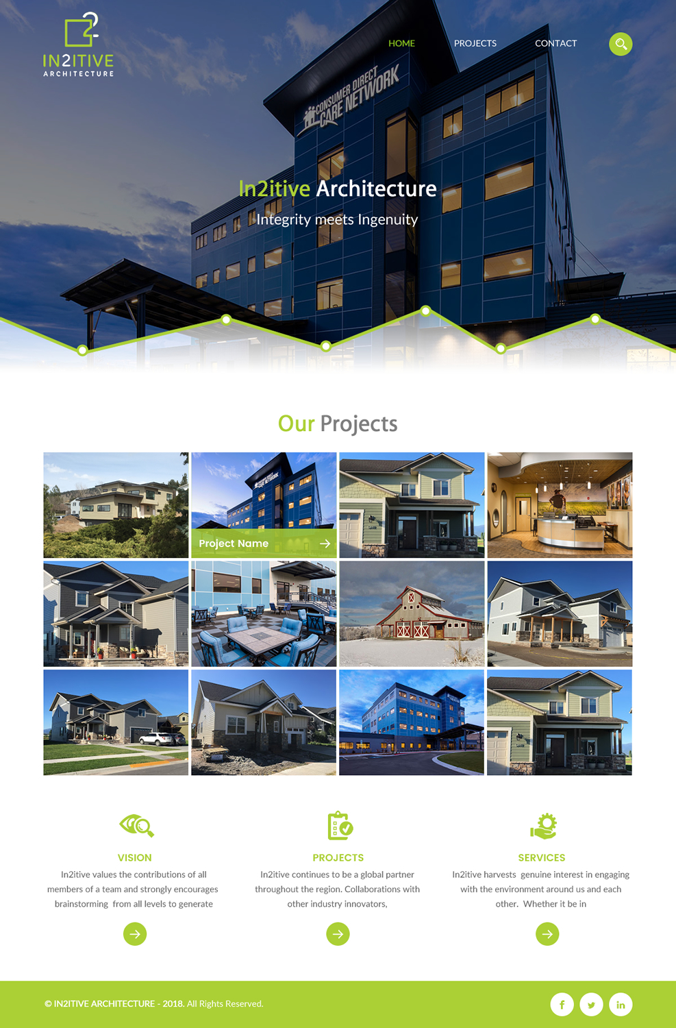 Diseño Web por rightway para In2itive Architecture | Diseño #19167057