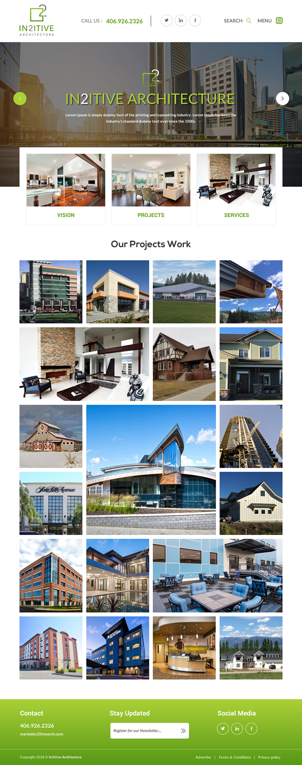 Web Design by rightway for In2itive Architecture | Design #19183027