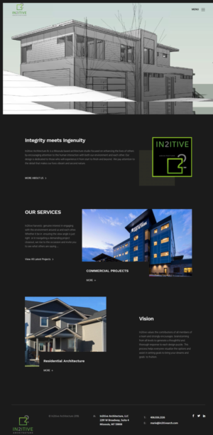Web Design by CharaFathimalil for In2itive Architecture | Design #19160502