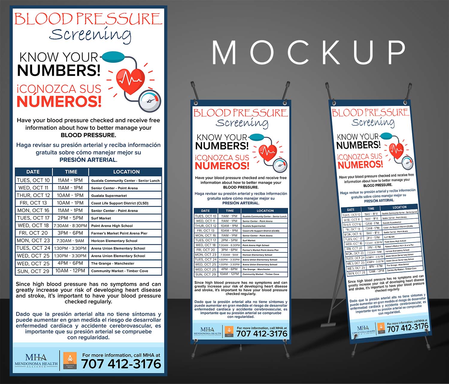 Signage Design by EA5Designs for Mendonoma Health Alliance | Design #16397484