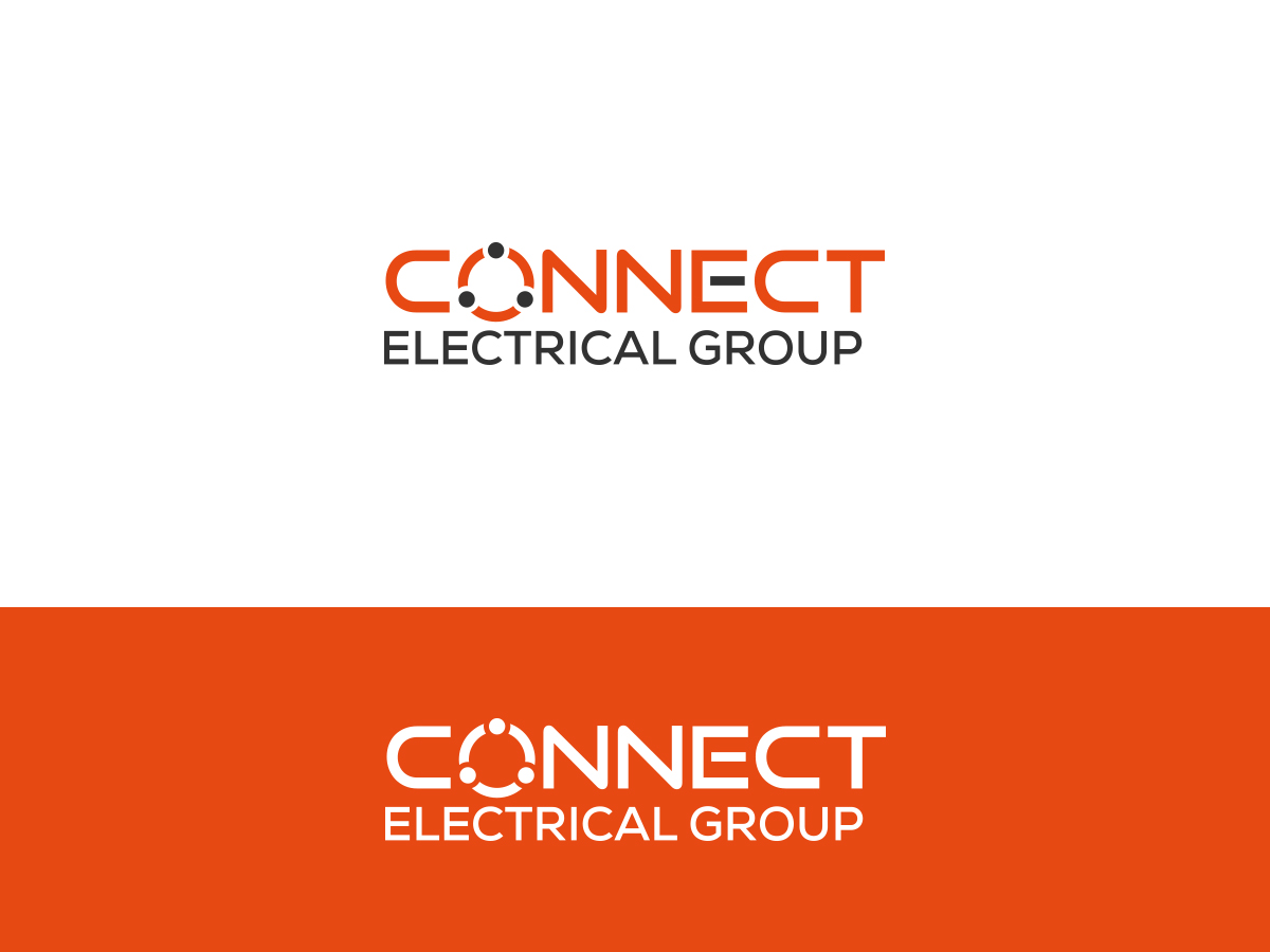 Logo Design by Slant Line Media for CONNECT ELECTRICAL GROUP PTY LTD | Design #16461778