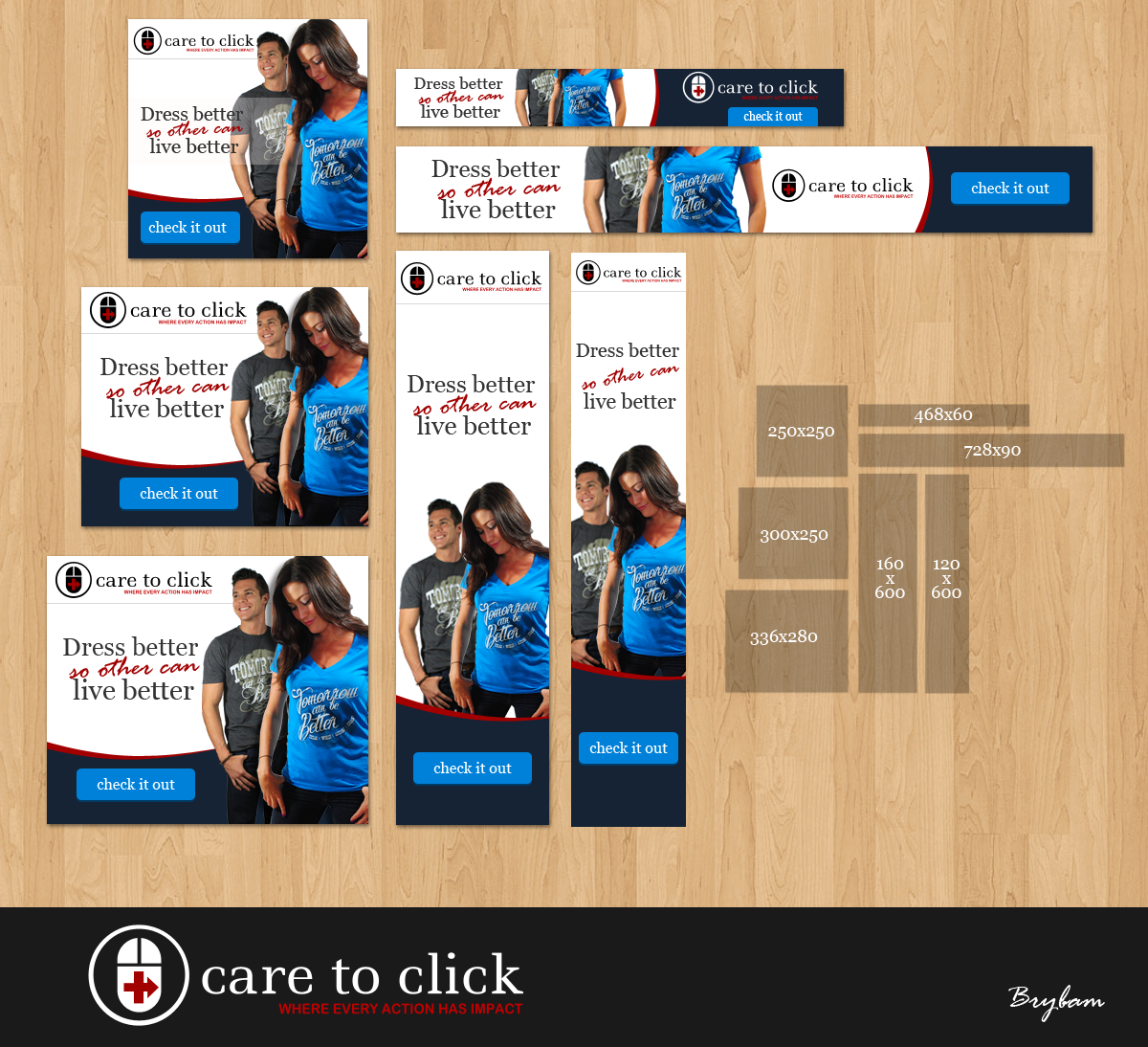 Banner Ad Design by Nelsur for Care to Click, LLC | Design #2649166