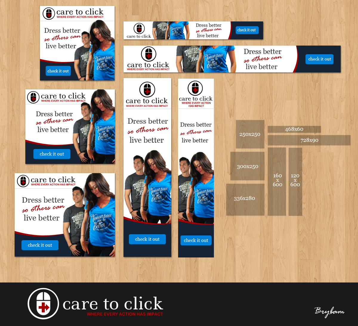 Banner Ad Design by Nelsur for Care to Click, LLC | Design #2662671