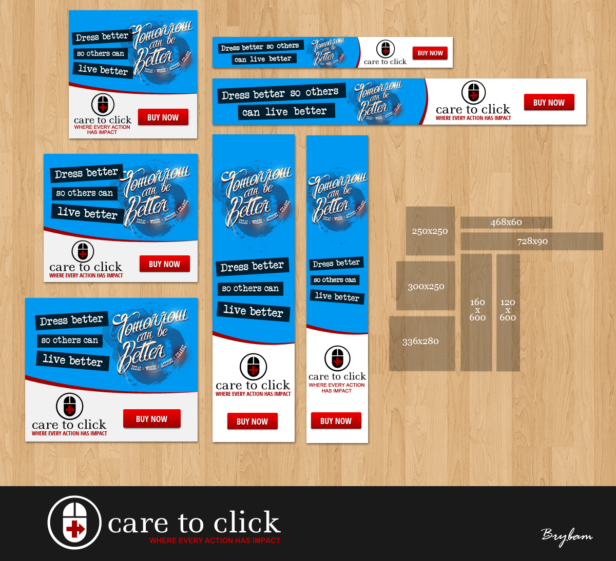 Banner Ad Design by Nelsur for Care to Click, LLC | Design #2663541